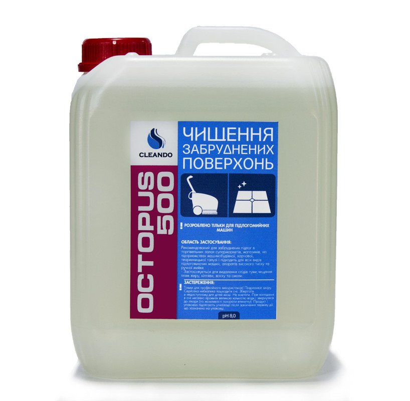 Засіб для підлогомийних машин CLEANDO OCTOPUS-500 (концентрат), 5 л